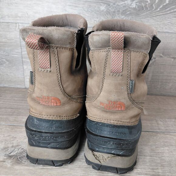 The North Face Chilkat Brown Leather Waterproof Insulated Snow Boots Men Size 12 main image 6